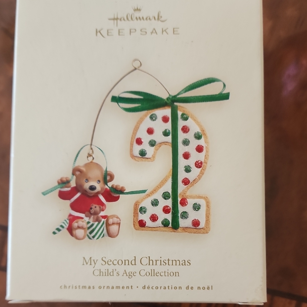 Hallmark Keepsake My Second Christmas Bear Ornament